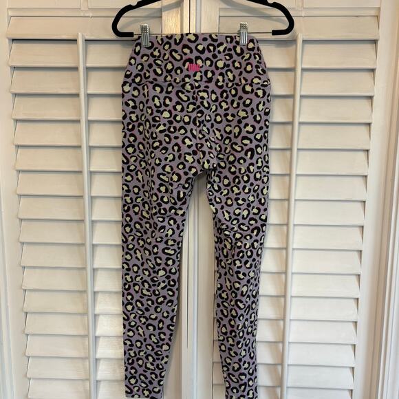 Ugg Lavender Saylor Cheetah Print Leggings Size Medium - Picture 3 of 7